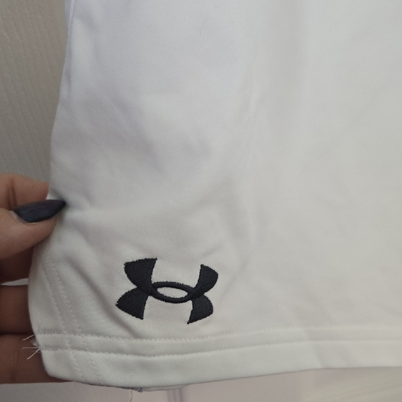 Under Armour White Athletic Men's Shorts - Picture 3 of 5